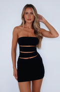 White Fox Picture To Burn Mini Dress Black
