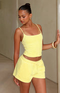 White Fox Causing Commotion Terry Singlet Lemon