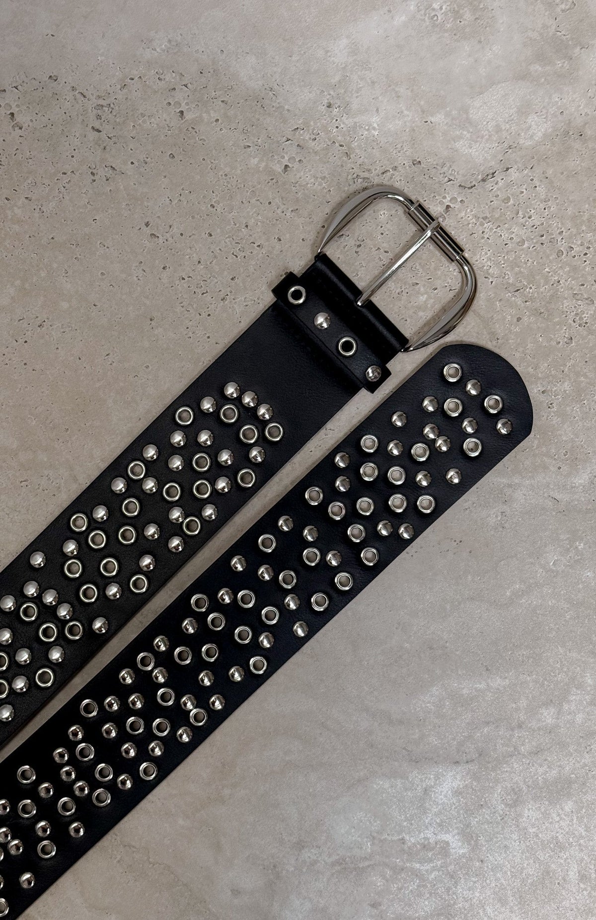 White Fox Toto Belt Black/Silver