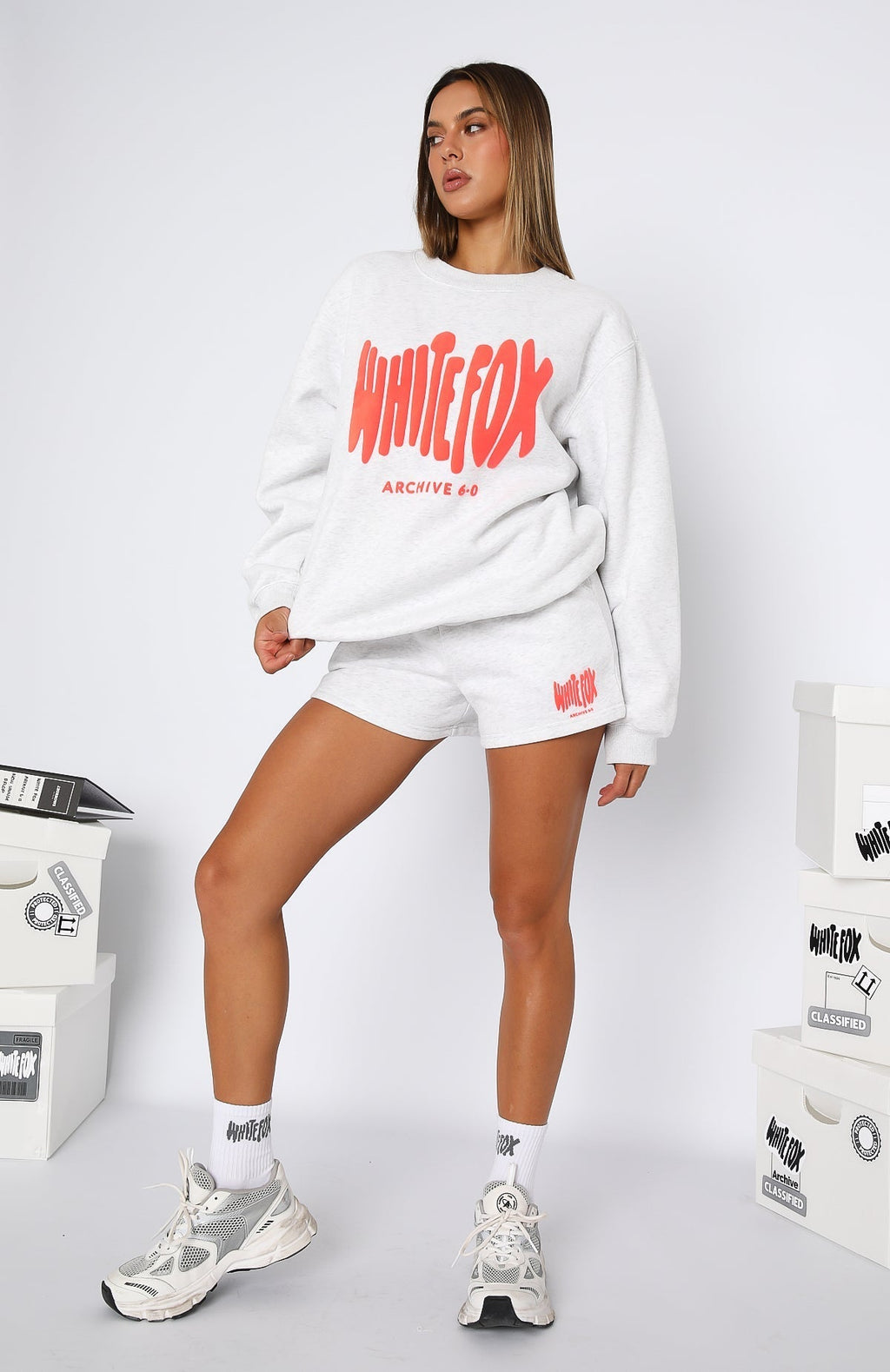 White Fox Archive 6.0 Lounge Shorts Cloudburst