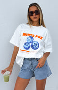 White Fox Keep It Brief Denim Shorts Blue