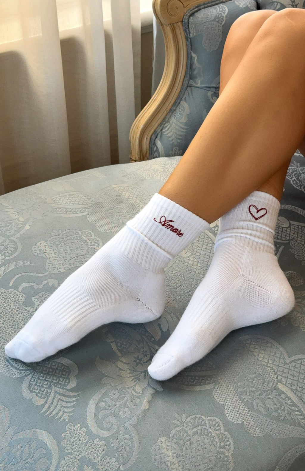 White Fox Amore Mio Socks White
