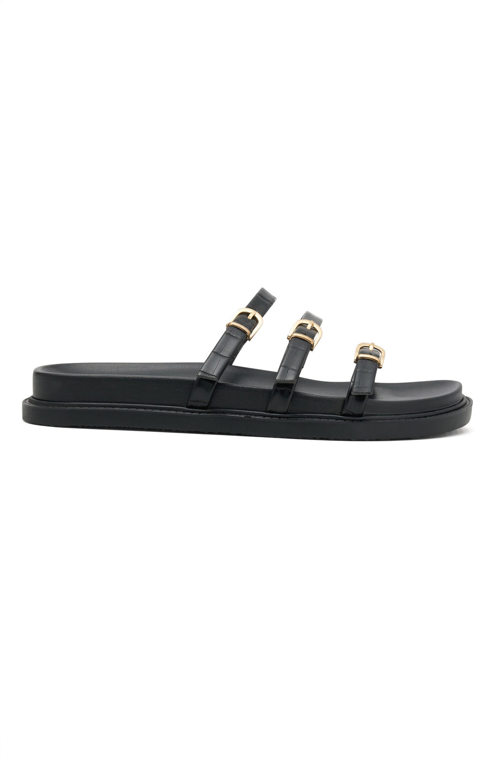 White Fox Ariela Sandals Black Croc
