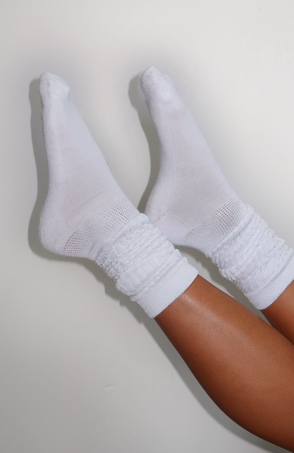 White Fox Vanita Scrunch Socks White