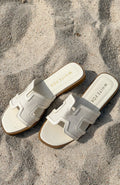 White Fox Sophia Canvas Sandals Cream/Natural