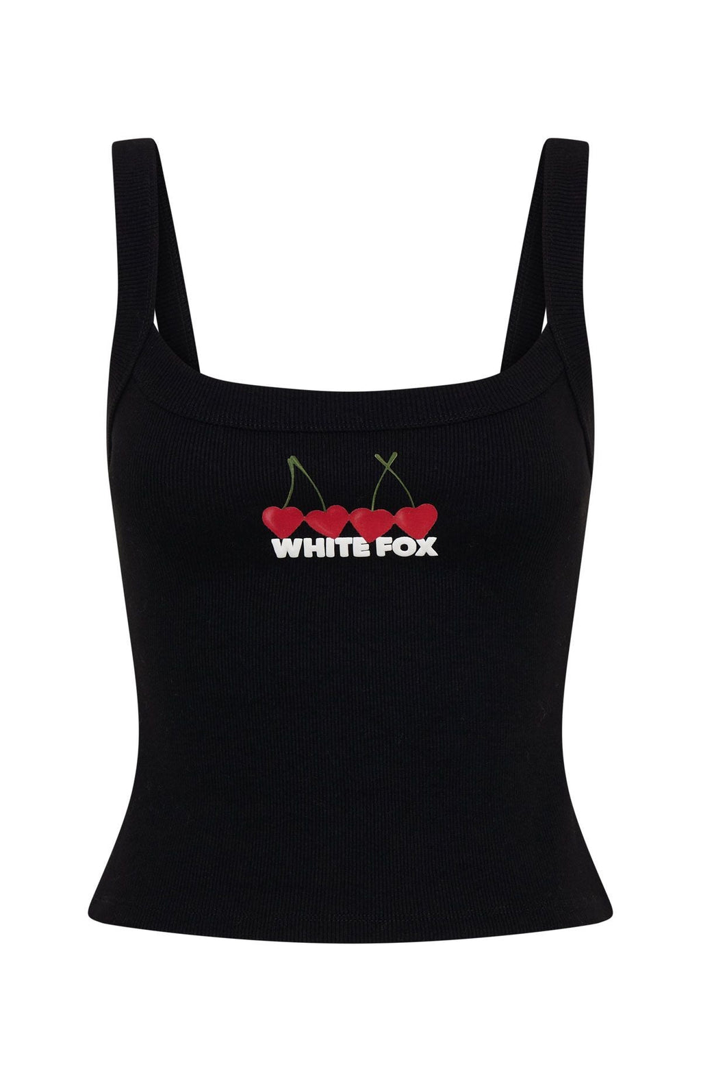 White Fox Club 14 Taylah Singlet Top Black