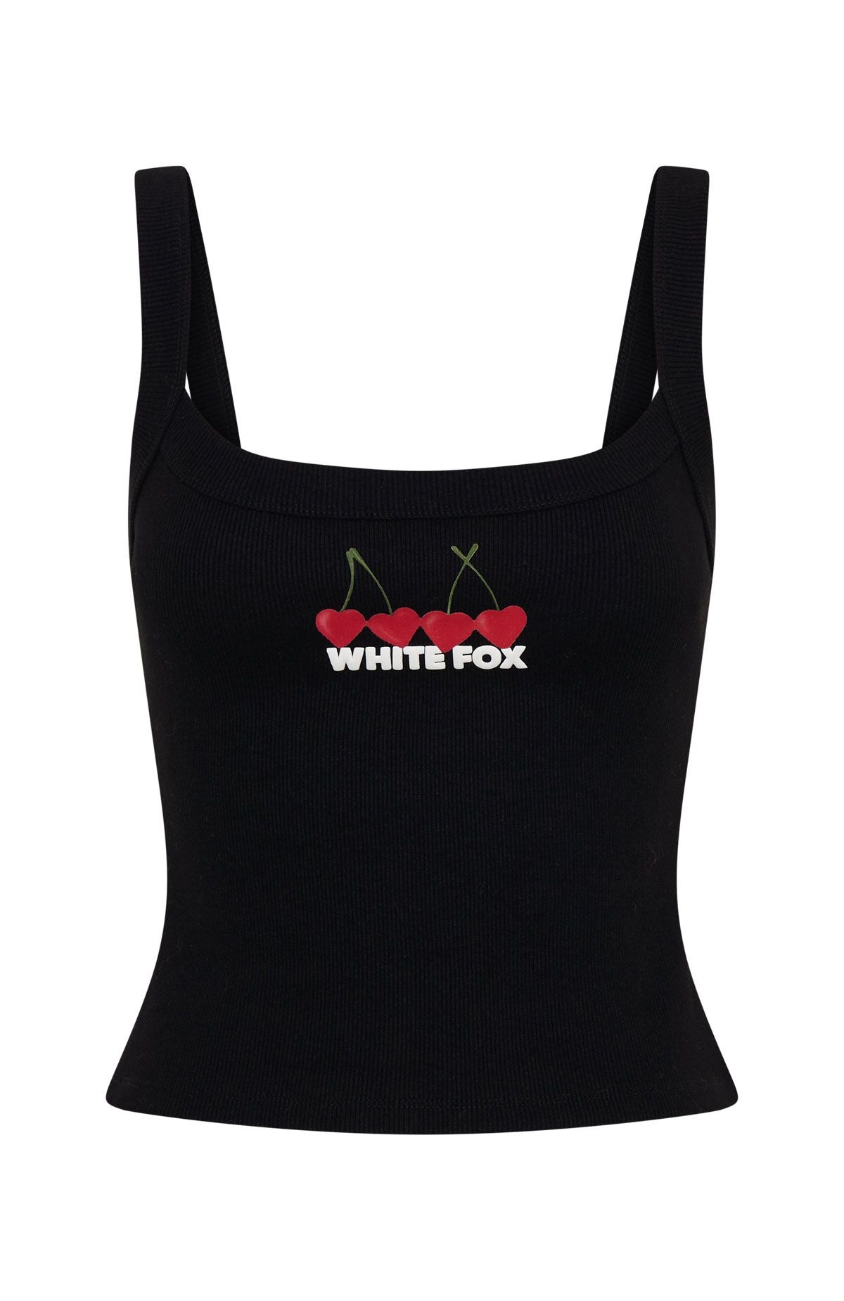 White Fox Club 14 Taylah Singlet Top Black