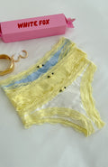 White Fox Sweet Love 3-Pack Underwear Set Lemon Mix
