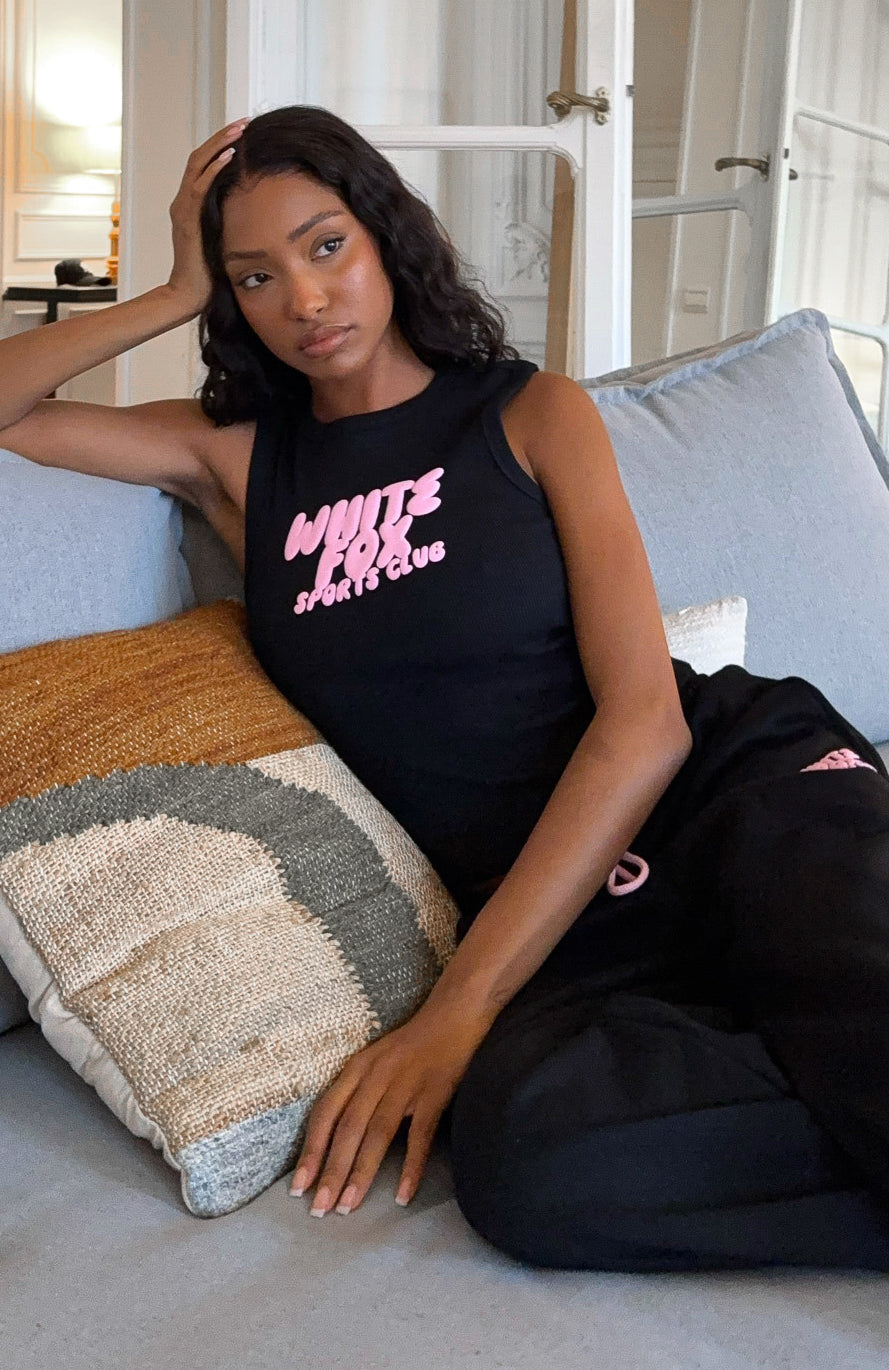 White Fox Club 14 Allie Tank Top Black