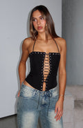 White Fox Make You My Lover Bustier Black
