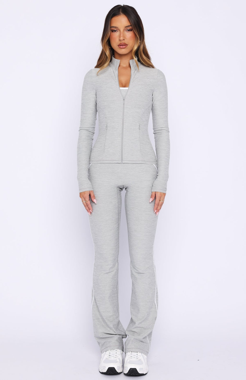 White Fox Glory Jacket Grey Marle