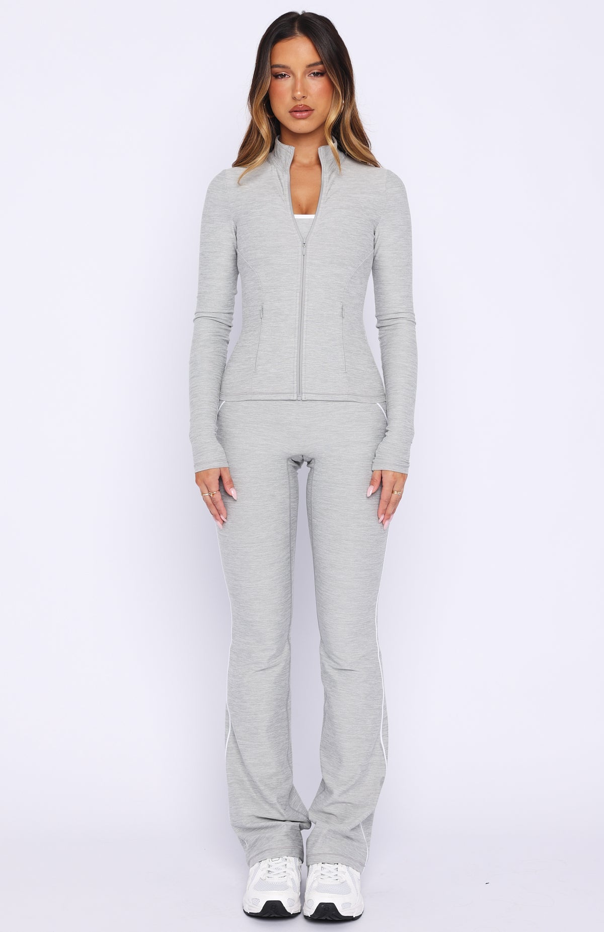 White Fox Glory Jacket Grey Marle