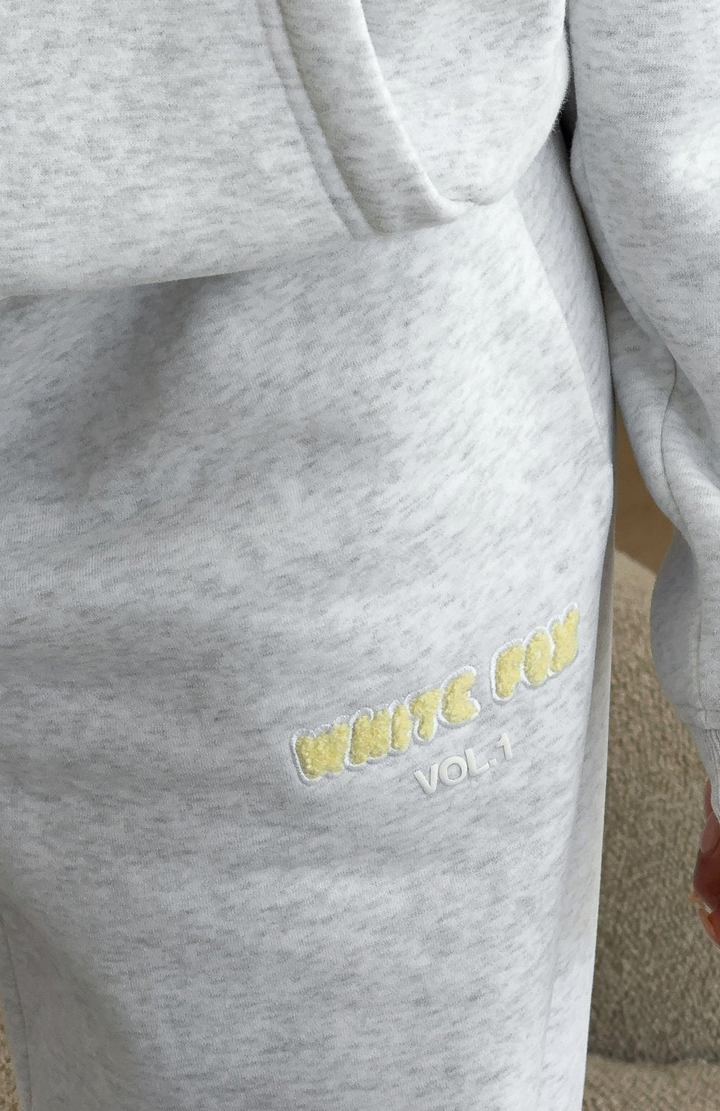 White Fox Vol. 1 Wide Leg Sweatpants Grey Marle