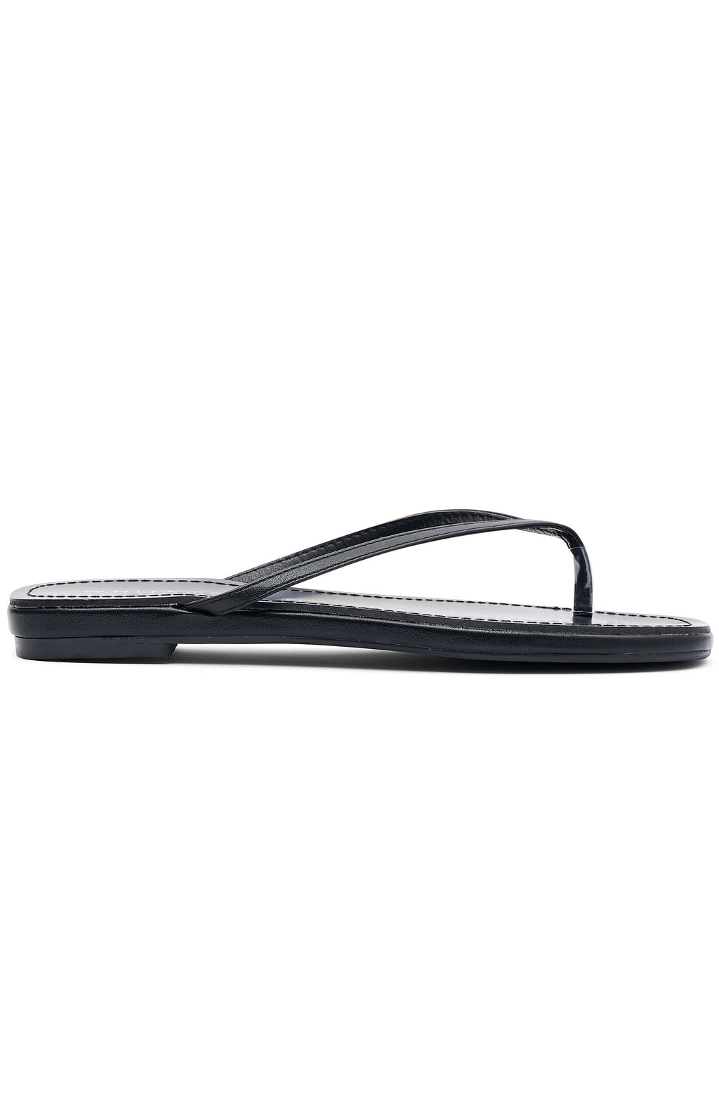 White Fox Roma Thong Sandals Black