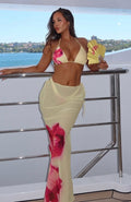 White Fox Luminous Maxi Skirt Lemon Lush