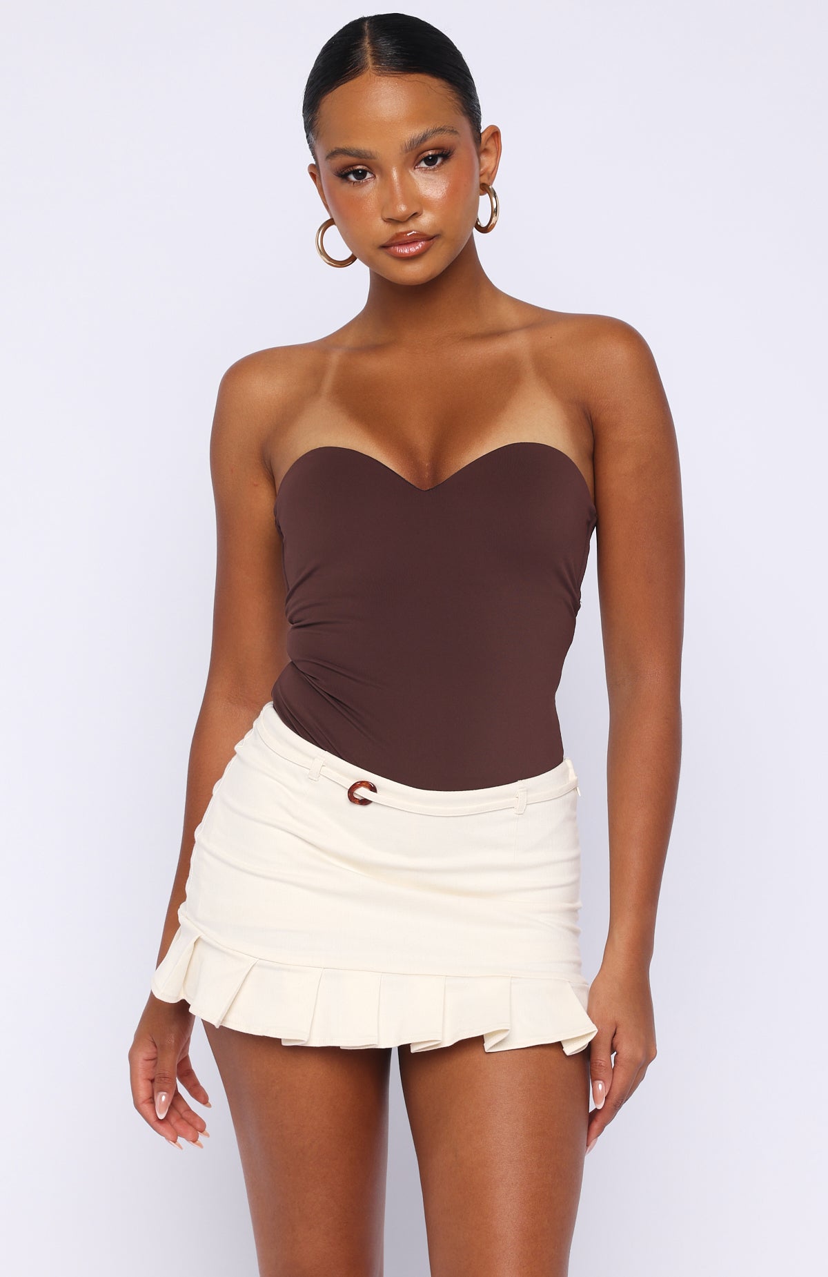 White Fox Hook Me Up Skort Cream