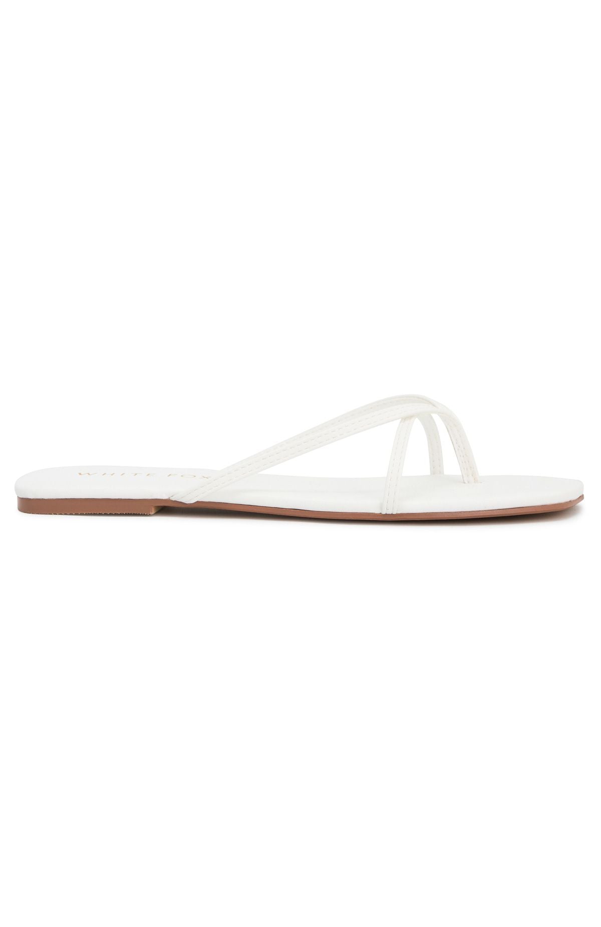 White Fox Ailani Thong Sandals White