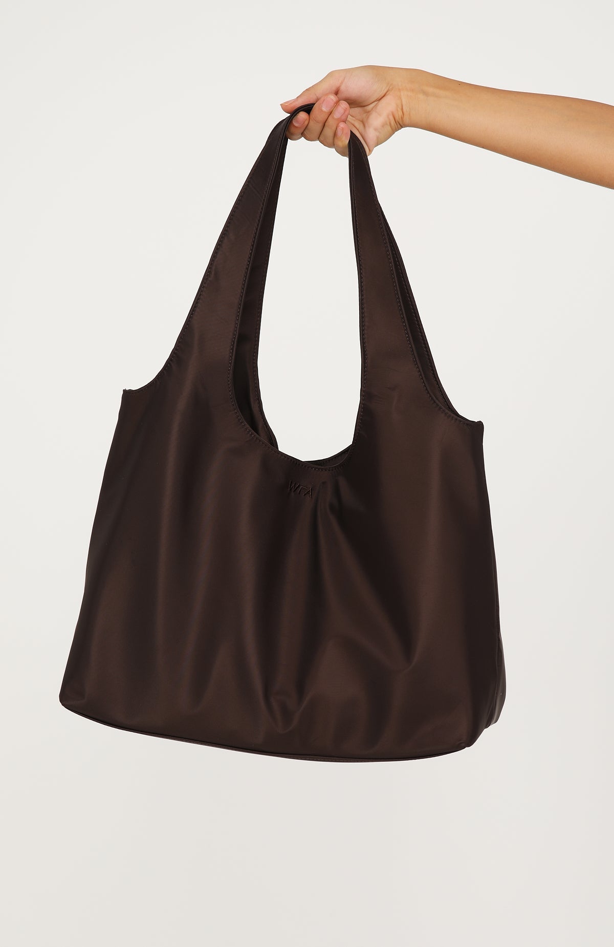 White Fox Maxton Nylon Shoulder Bag Chocolate