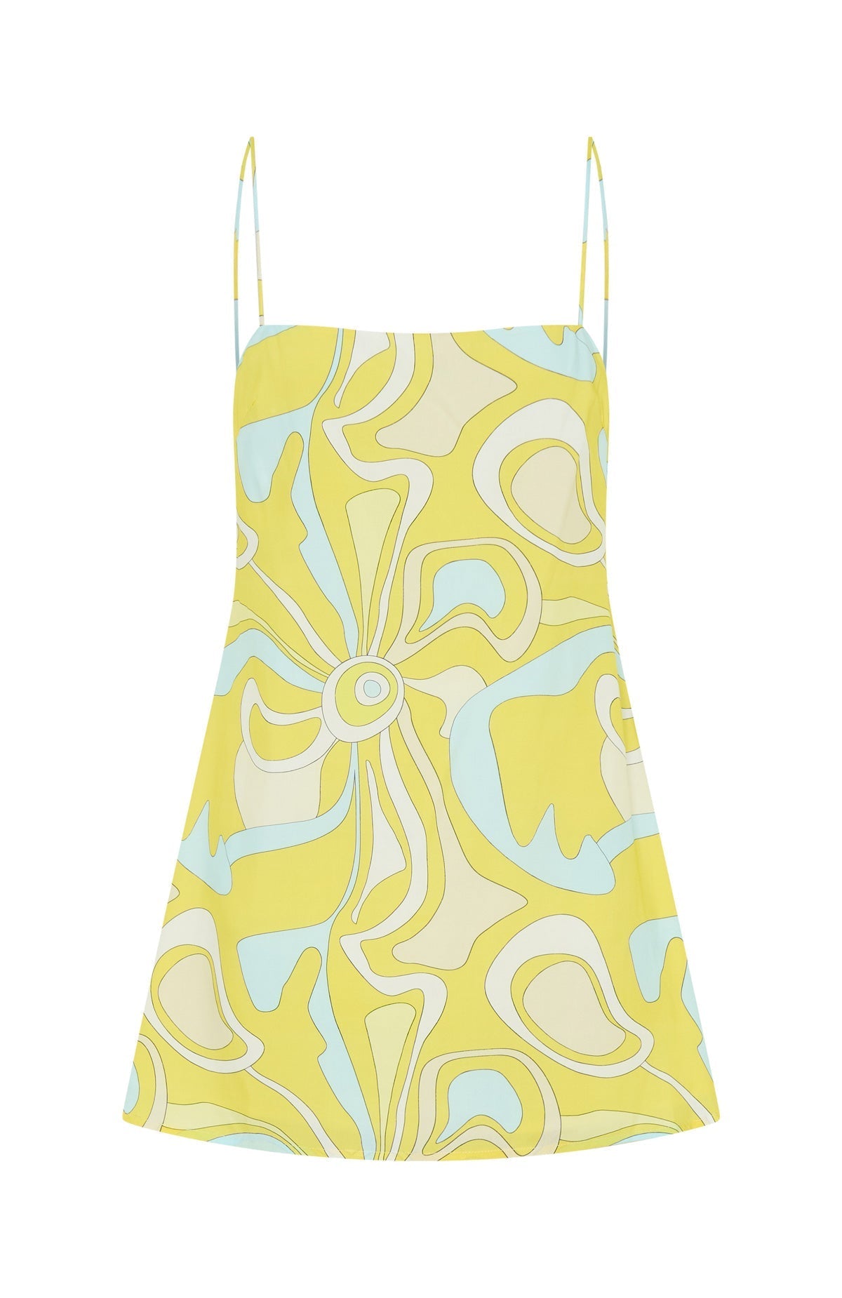 White Fox Never Lost Cami Shift Mini Dress Lemontini Fizz