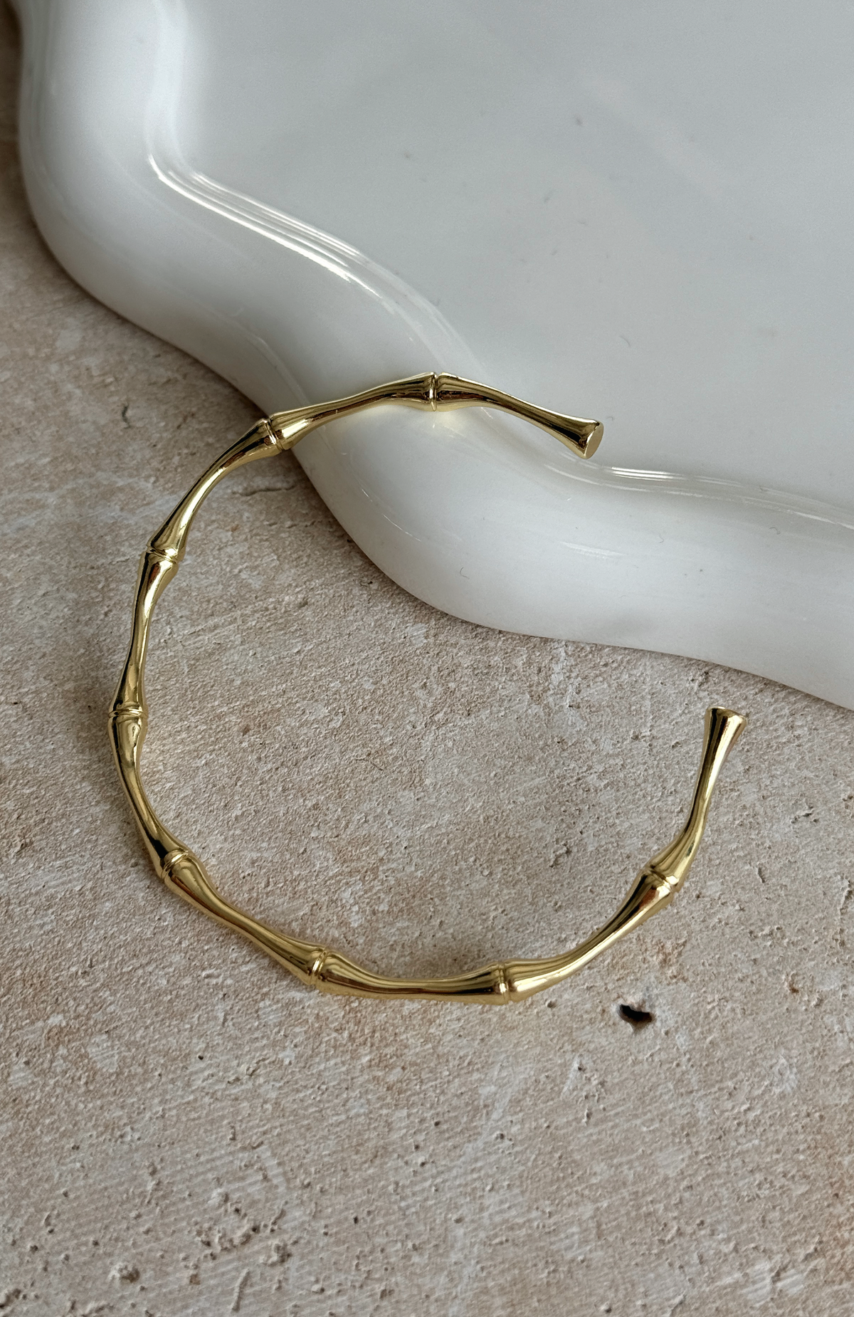 White Fox Mahana Cuff Bracelet Gold