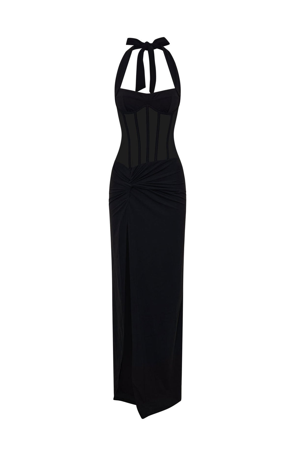 White Fox Champagne Promises Maxi Dress Black