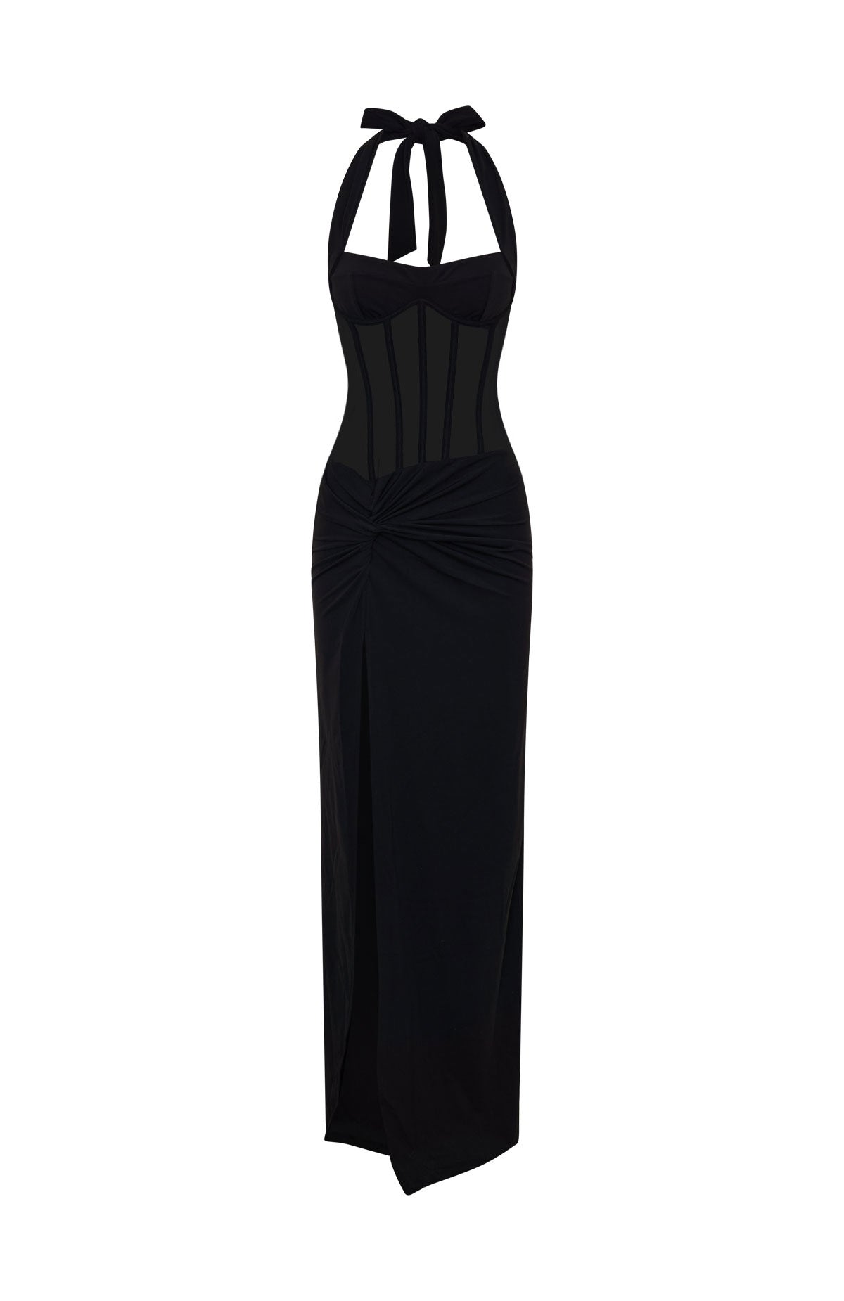 White Fox Champagne Promises Maxi Dress Black
