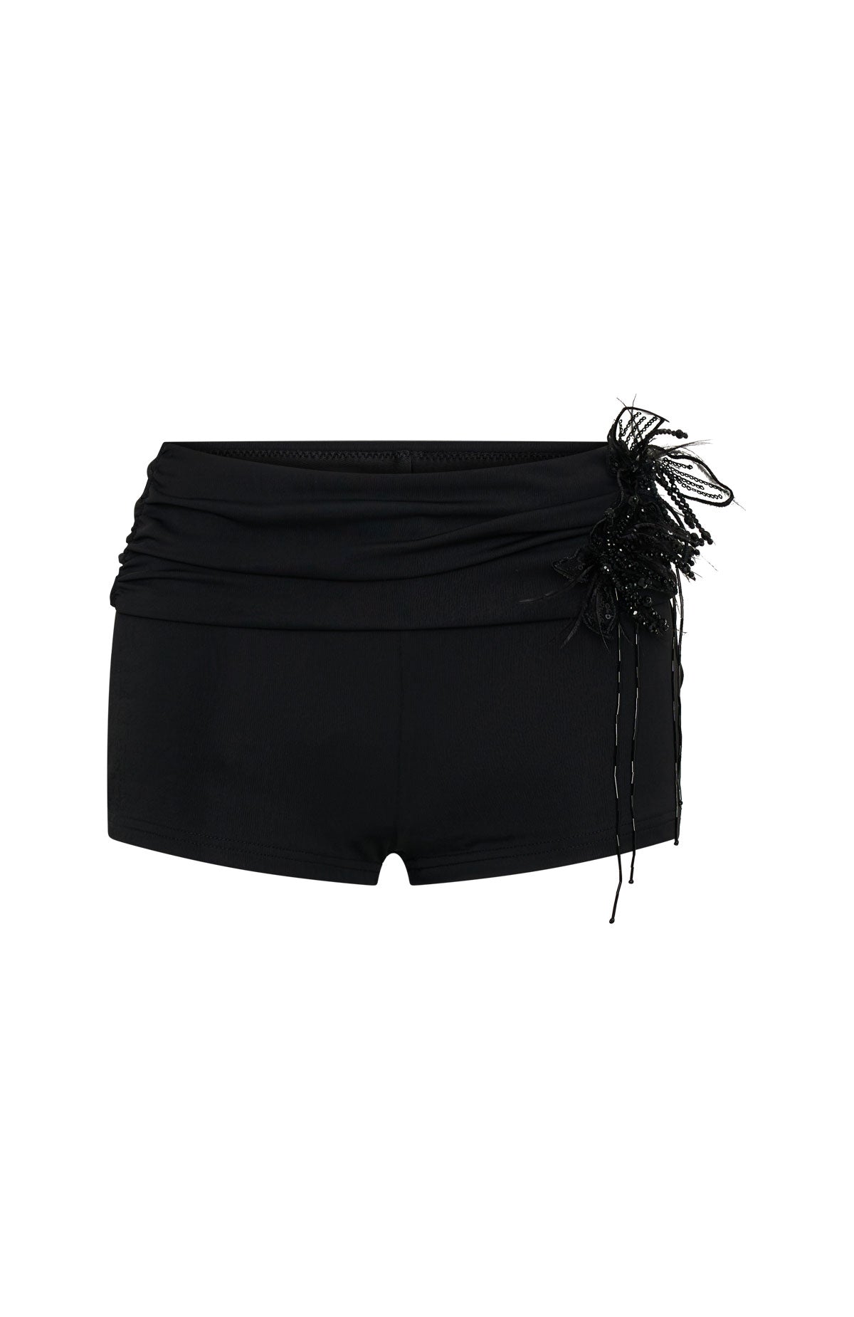 White Fox Let's Ride Mini Shorts Black