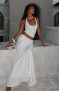 White Fox Sunbliss Maxi Skirt White