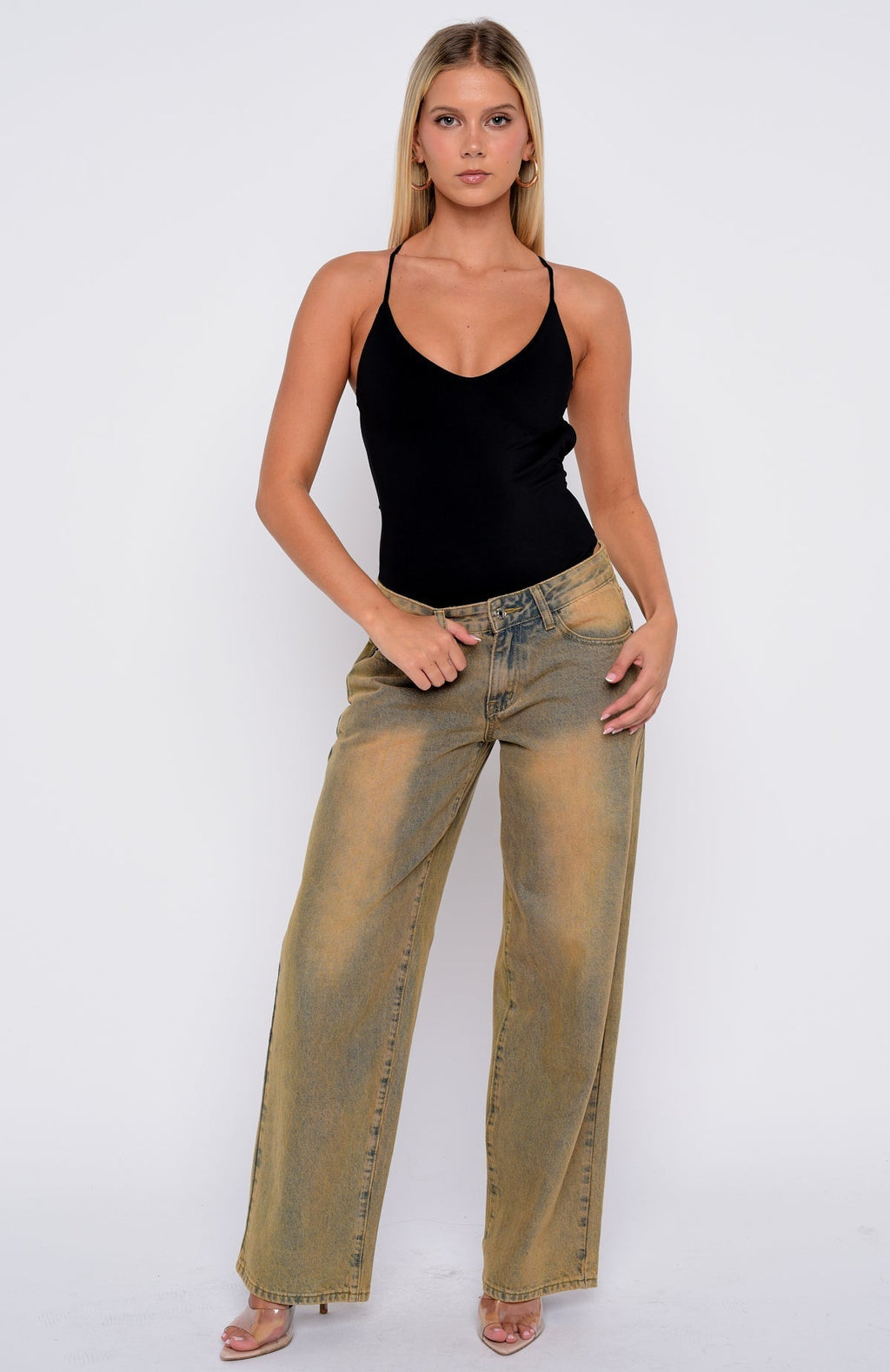 White Fox Born Iconic Bodysuit Black