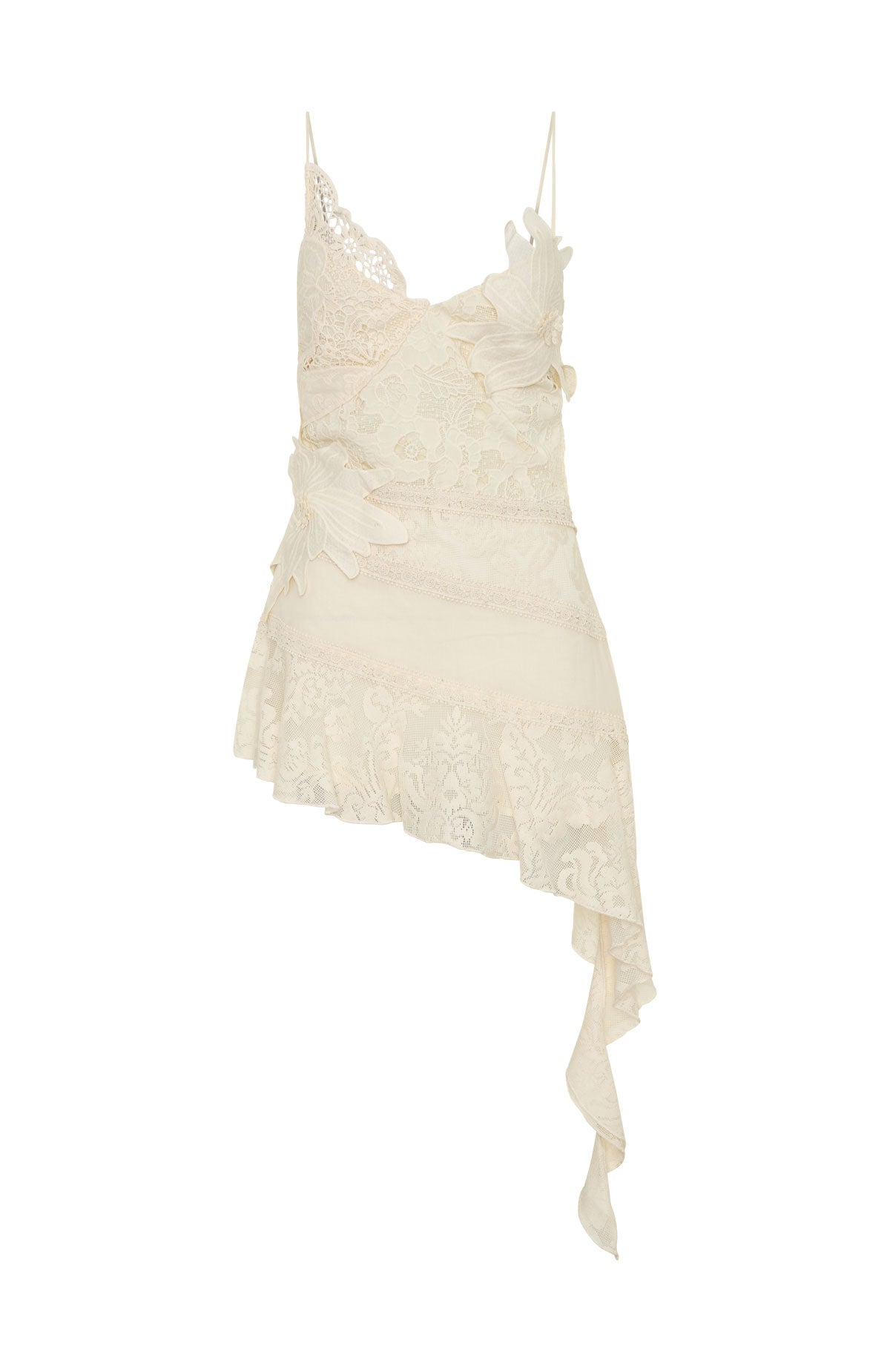 White Fox Midnight Run Mini Dress Vintage Cream