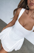White Fox Couldn't Be Sweeter Mini Dress White