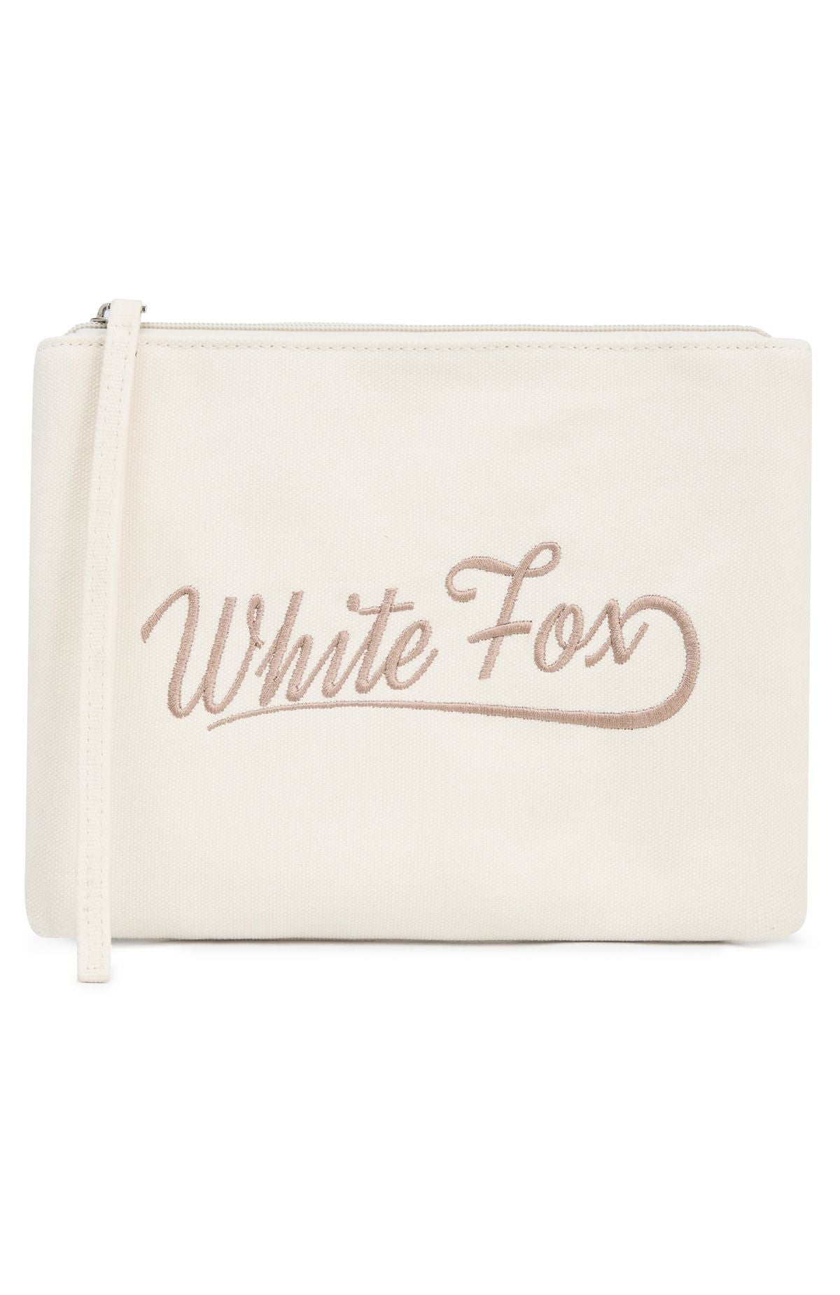 White Fox Addyson Beach Pouch Cream