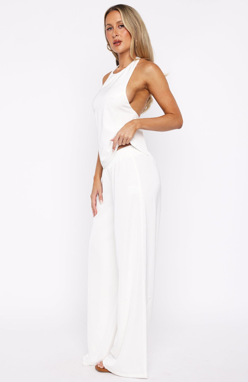 White Fox Way She Walks Pants Pearl