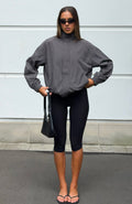 White Fox Cool Vibe Funnel Neck Jacket Steel