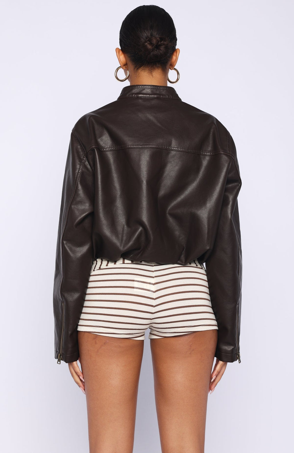 White Fox Put In Effort Jacket Chocolate