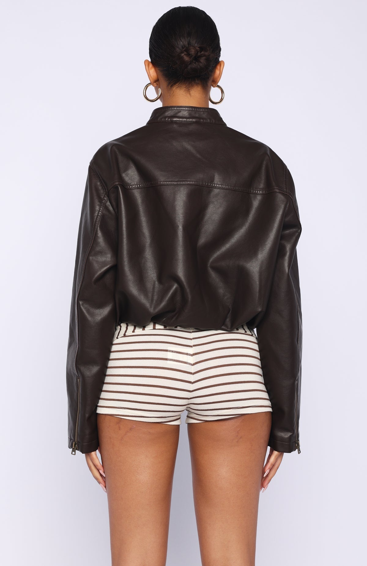 White Fox Put In Effort Jacket Chocolate