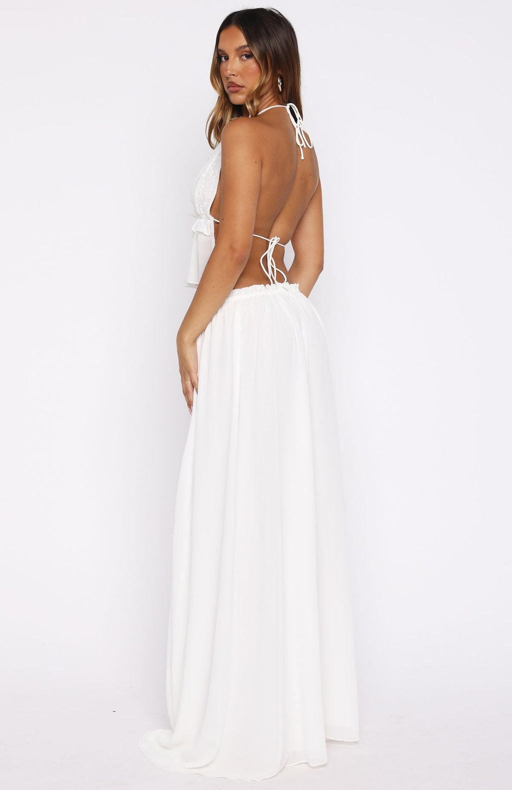White Fox Pure Magic Maxi Skirt White