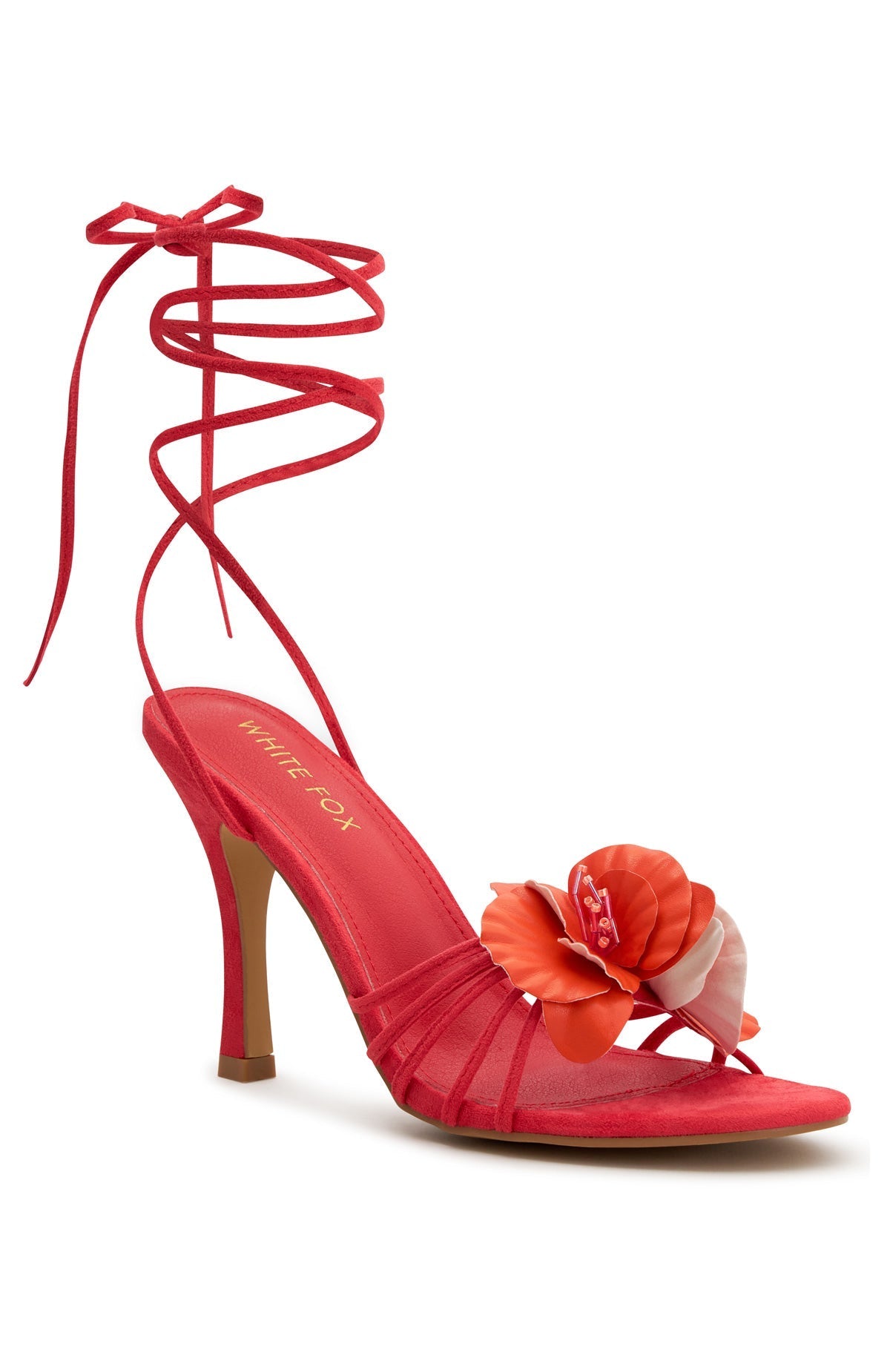 White Fox Erina Wrap Heels Raspberry
