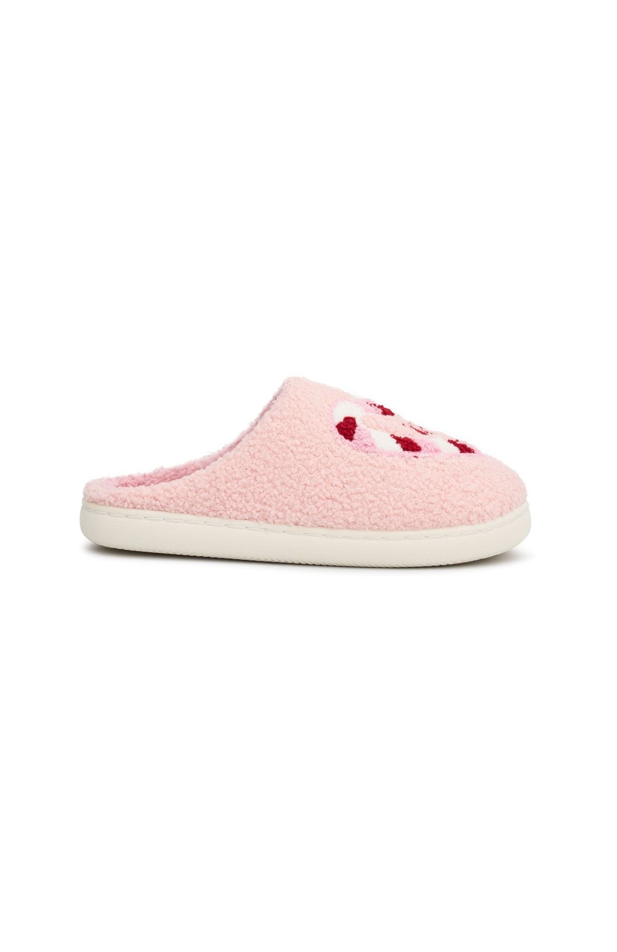 White Fox Dasher Slippers Pink