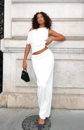White Fox Dancing At Night Knit Maxi Skirt Snow