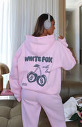 White Fox With Love In The Moment Oversized Hoodie Pink