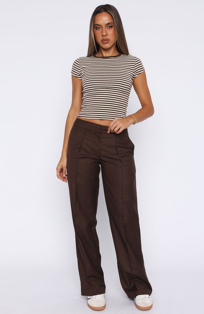 White Fox Keep It Cool Pants Chocolate