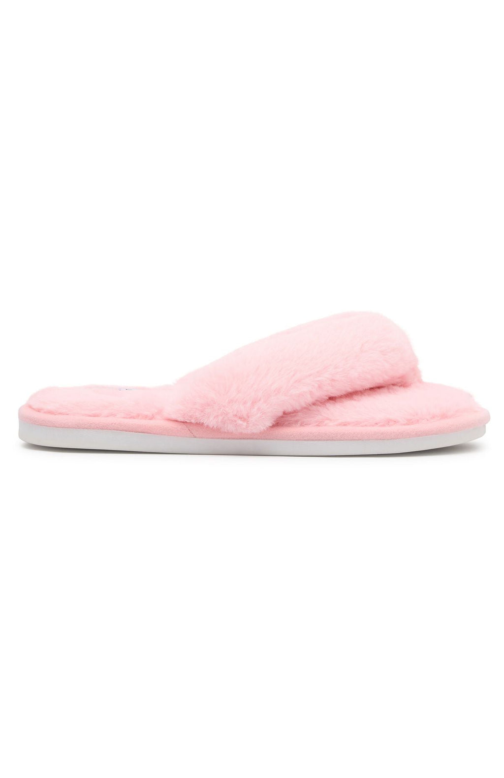 White Fox Sunnie Slippers Baby Pink