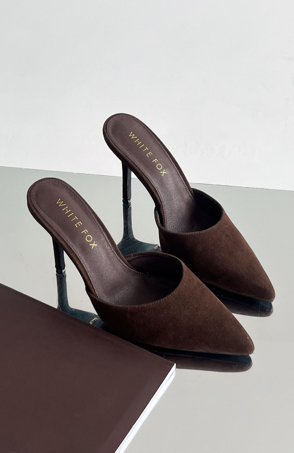 White Fox Cyrilla Mules Chocolate