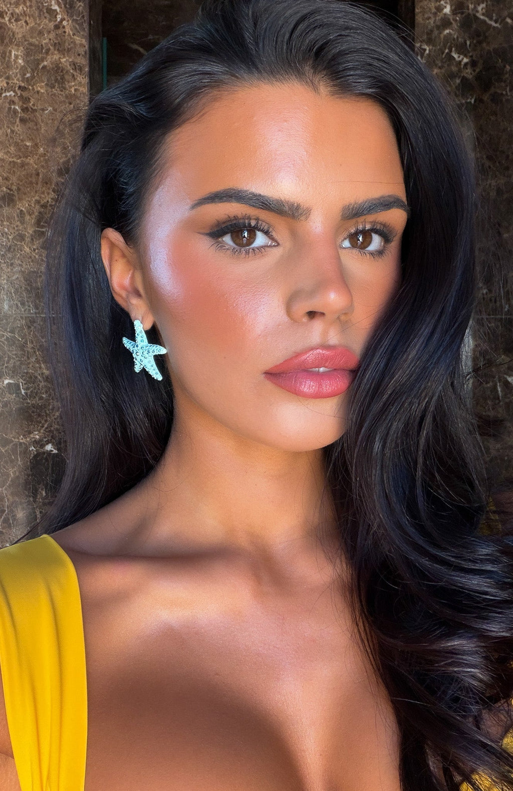 White Fox Aminah Earrings Blue