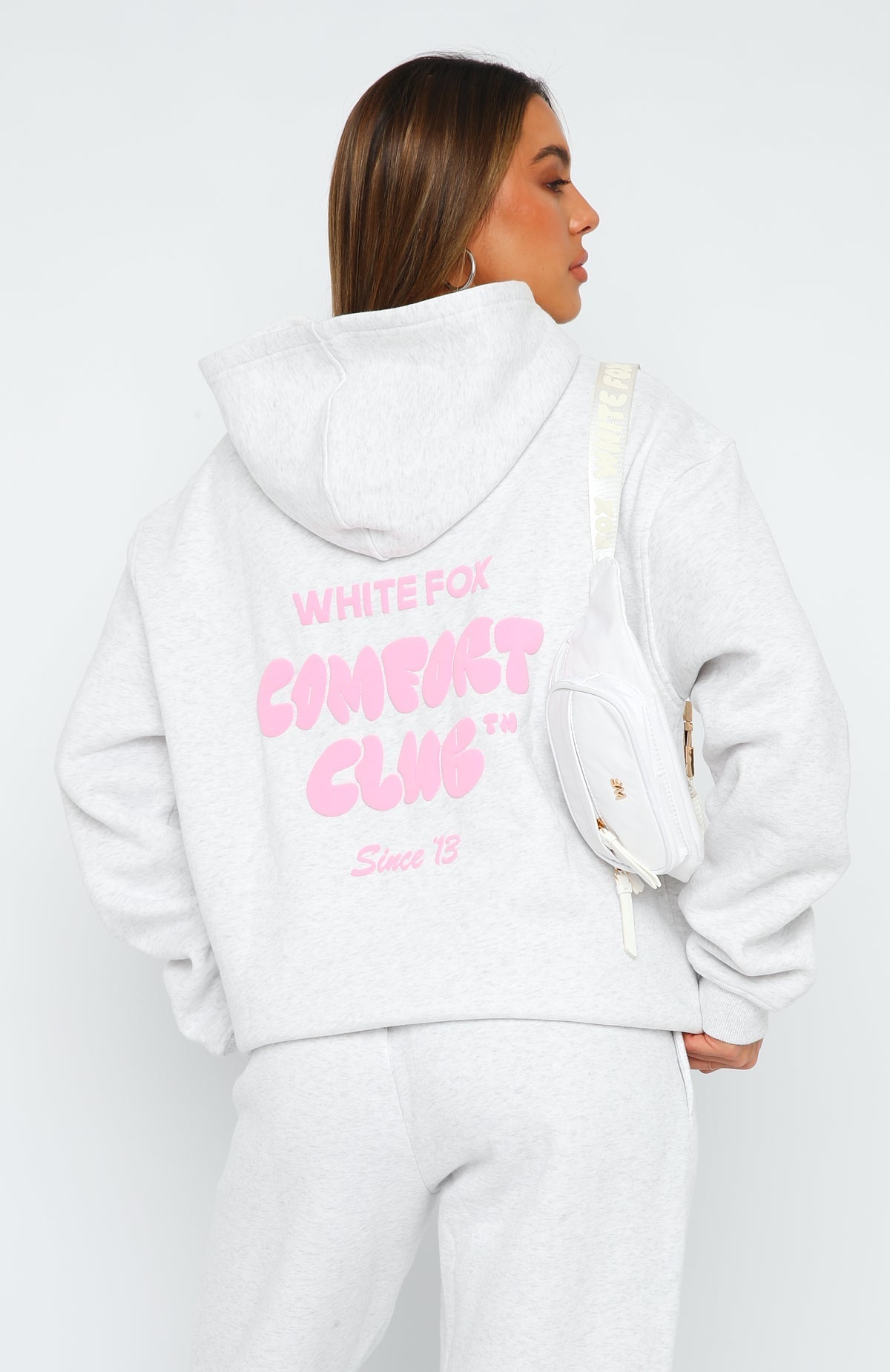 White Fox Comfort Club Oversized Hoodie Mist