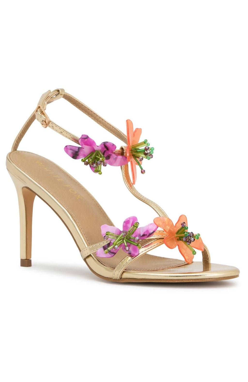White Fox Aubriella Heels Gold