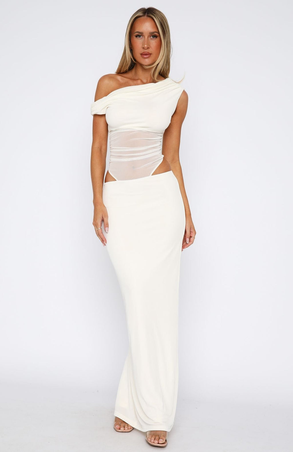 White Fox Girls Night Maxi Dress White