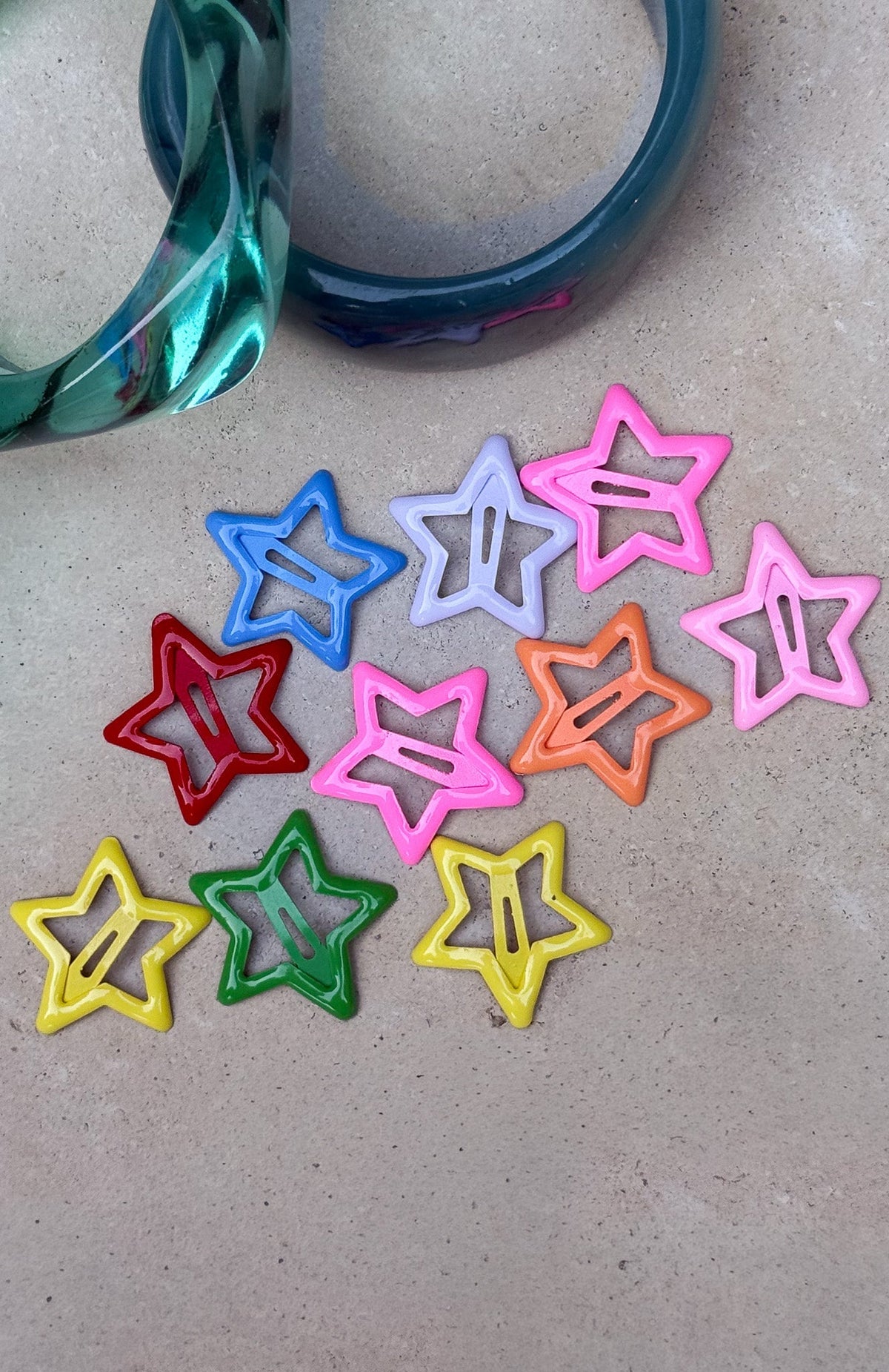 White Fox Dashiell 16 Pack Hair Clips Rainbow