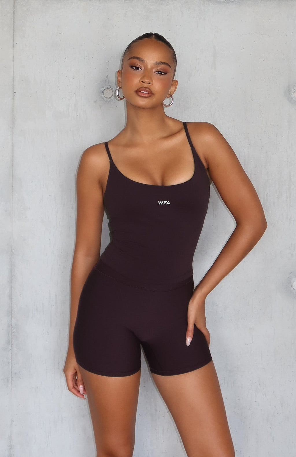 White Fox More Energy Active Tank Midnight Plum